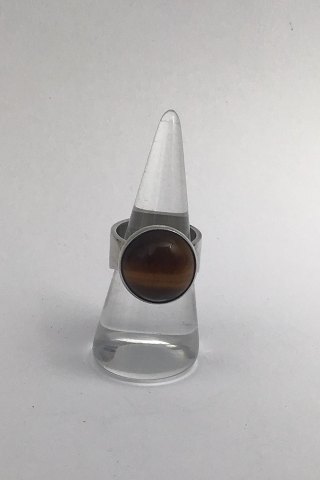 Niels Erik From Sterling Sølv Ring (Tigerøje)