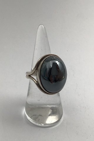 Hans Hansen Sterling Sølv Ring (Hæmatit)