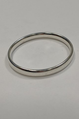 TG Moderne Ovalformet Armring i Sterling Sølv