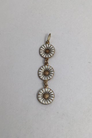 Georg Jensen Sterling Sølv Marguerit Vedhæng