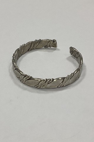 Moderne åben Armring i Sterling Sølv