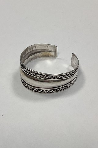 Moderne åben Armring i Sterling Sølv