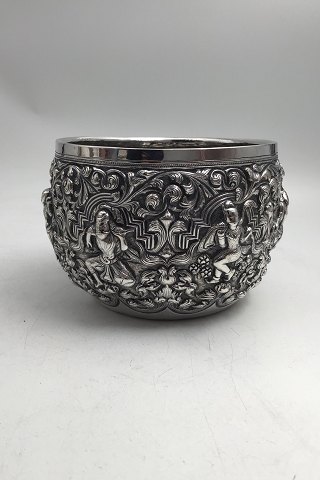 Dansk Sølv Skål (Orientalske Khon Tempeldansere) (1924)