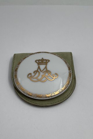 Royal Copenhagen Taske Spejl med Dronning Margrethes Monogram