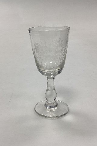 Hjorteglas til Snaps fra Kastrup Glasværk