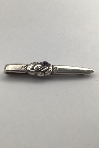 Georg Jensen Sterling Sølv Slipsenål No. 201 Hæmatit