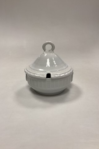 Royal Copenhagen Hvid Vifte Kompotskål med låg No. 170/171