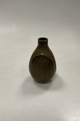 Saxbo vase af Eva Stæhr Nielsen i harepels glasur No. 195