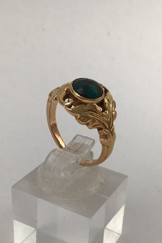 Georg Jensen 18K Guld Ring No. 208 (Turkis) (1930 - 1945)