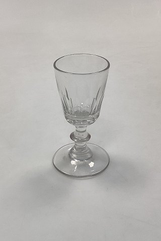 Holmegaard Christian VIII Hedvinsglas gammelt med bred fod - 10,2 cm