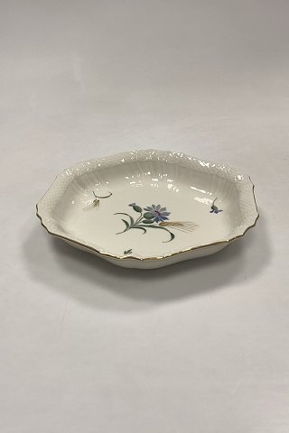 Royal Copenhagen Blå Kornblomst Sekskantet Kagefad No. 1527