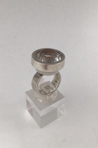 Kupittaan Kulta (Elis Kauppi) Sterling Sølv Ring Bjergkrystal