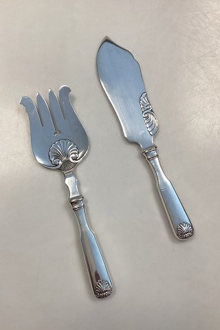 Musling Fiske Serveringsbestik i Sølv