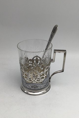 Letland? 875 Sølv Te Glas med ske