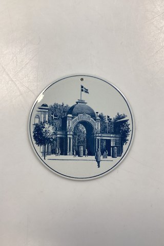 Royal Copenhagen Platte med Tivoli No. 7/1665