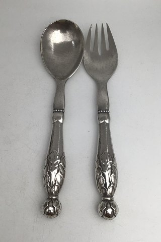 Georg Jensen Sølv Ornamental Salatsæt No. 159