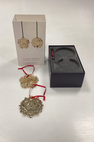 Georg Jensen Christmas Collectibles Julepynt - Vinter Dianthus og Vinter Rosette 2020