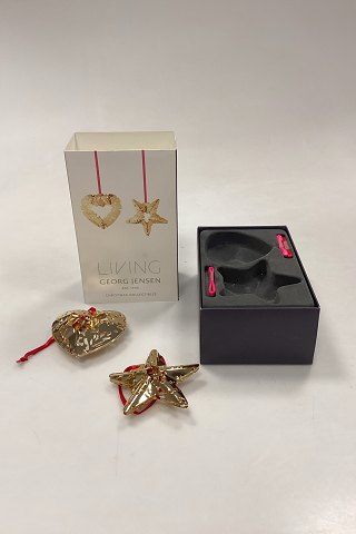 Georg Jensen Christmas Collectibles Julepynt - Hjerte og Stjerne Forenet med Mistelten 2015