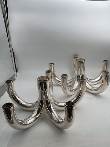 Par Georg Jensen Sterling Sølv 6 armet lysestager No. 1175