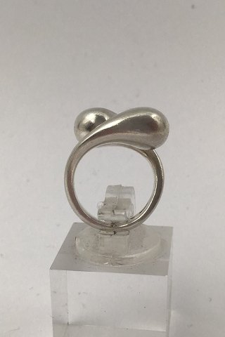 Ole W Jacobsen Sterling Sølv Moderne Ring