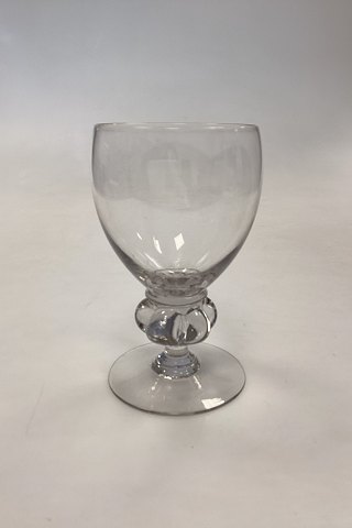 Gisselfeld glat Rødvinsglas fra Holmegaard