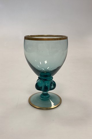 Gisselfeld Nefritgrøn Hvidvinsglas fra Holmegaard