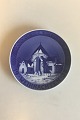 Royal Copenhagen Juleplatte fra 1938 med Tysk indskription "Weihnachten"