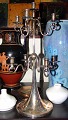 Hans Hansen Sterling Sølv 9-armet Candelabra designet af Karl Gustav Hansen No 
554