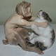 Royal Copenhagen Figur Faun med Kat No 1036