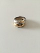 Georg Jensen 18k guld og Sterling Sølv Ring No 1345