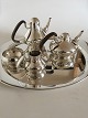 Georg Jensen Sterling Sølv Henning Koppel Te og Kaffesæt med Bakke No 1017