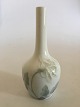 Royal Copenhagen Art Nouveau Vase No. 615/43 med Rose dekoration