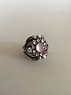 Georg Jensen Sterling Sølv Ring No 10 med Rosa Kvartz