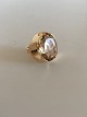 Georg Jensen 18K Guld Ring No 812 med Røgfarvet Quartz