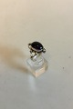 Georg Jensen Sterling Sølv Ring med cabochonslebet Ametyst No 6