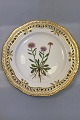 Royal Copenhagen Flora Danica Frokosttallerken No 20/3554 med gennembrudt kant