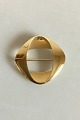 Georg Jensen Firkantet broche af 18 karat guld No 1368