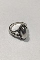 Georg Jensen Sterling Sølv Ring No 9 med Sølvsten