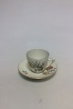 Bing & Grøndahl Saksisk Blomst, Creme Kaffekop med underkop No. 102