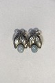 Georg Jensen Sterling Sølv Øre clips No 108 Opal