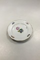 Royal Copenhagen Saksisk Blomst Let Bicelle Desserttallerken No 493/2031