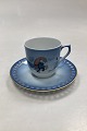 Bing og Grøndahl Harald Wiberg Julestel Kaffekop med Underkop No. 3505/305