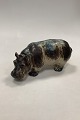 Royal Copenhagen Stoneware Figurine Hippopotamus by Knud Kyhn No 20182