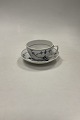Royal Copenhagen Musselmalet Riflet Stor Kop og underkop No 69