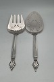 Georg Jensen Sterling Sølv Dronning Fiske - servingssæt Gaffel og Spade No. 231