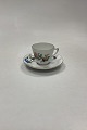 Bing og Grøndahl Saksisk Blomst, Hvid Kaffe-og underkop No. 108B