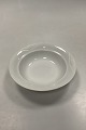 Royal Copenhagen Hvid Magnolia med uglasseret relief Dyb Tallerken No 604