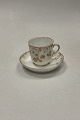 Tidlig Royal Copenhagen Art Nouveau Kop og underkop No 2