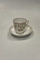 Tidlig Royal Copenhagen Art Nouveau Kop og underkop No 8