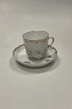 Tidlig Royal Copenhagen Art Nouveau Kop og underkop No 10